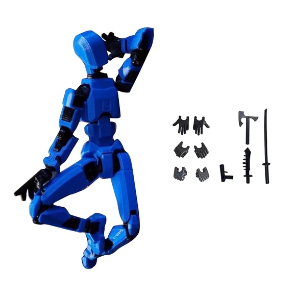 Dummy 13, Action Figure Articulated Toy Robot, 3D Printed Jointed Movable - Picture 5 of 8